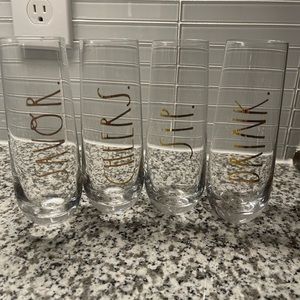 Set of 4 Champagne Goblets Excellent Condition